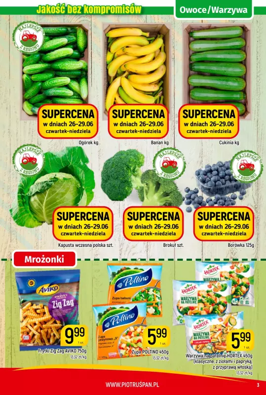 Delikatesy Piotruś Pan - gazetka promocyjna Gazetka od wtorku 17.06 do niedzieli 29.06 - strona 3
