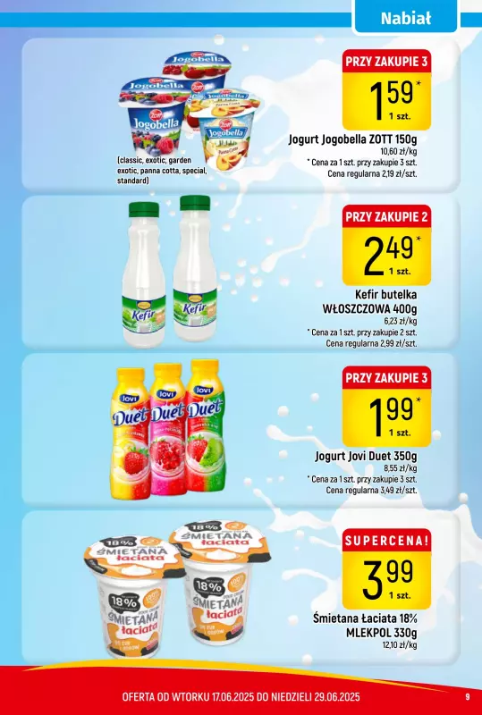 Delikatesy Piotruś Pan - gazetka promocyjna Gazetka od wtorku 17.06 do niedzieli 29.06 - strona 9