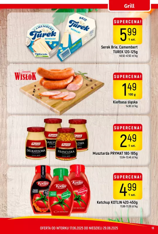 Delikatesy Piotruś Pan - gazetka promocyjna Gazetka od wtorku 17.06 do niedzieli 29.06 - strona 13