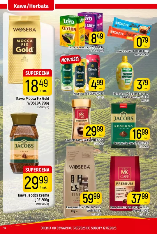 Delikatesy Piotruś Pan - gazetka promocyjna Gazetka od czwartku 03.07 do soboty 12.07 - strona 16