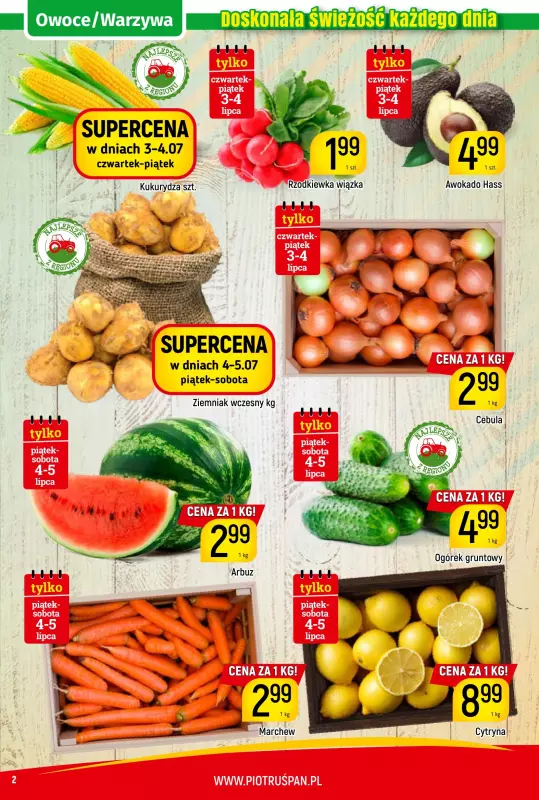 Delikatesy Piotruś Pan - gazetka promocyjna Gazetka od czwartku 03.07 do soboty 12.07 - strona 2