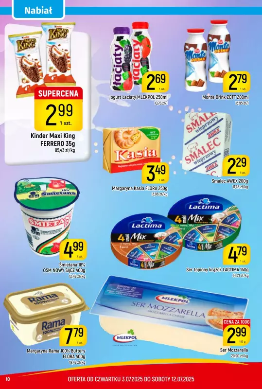 Delikatesy Piotruś Pan - gazetka promocyjna Gazetka od czwartku 03.07 do soboty 12.07 - strona 10