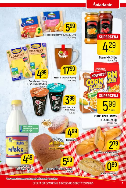 Delikatesy Piotruś Pan - gazetka promocyjna Gazetka od czwartku 03.07 do soboty 12.07 - strona 7