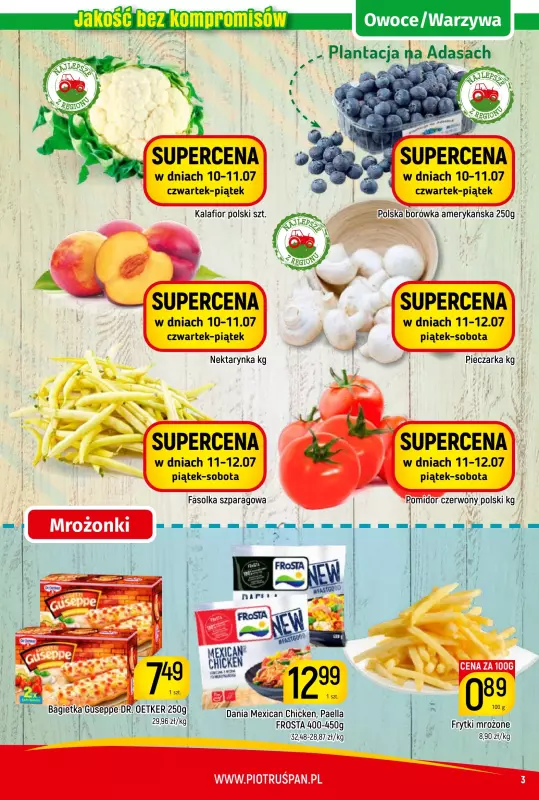 Delikatesy Piotruś Pan - gazetka promocyjna Gazetka od czwartku 03.07 do soboty 12.07 - strona 3
