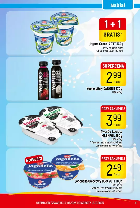 Delikatesy Piotruś Pan - gazetka promocyjna Gazetka od czwartku 03.07 do soboty 12.07 - strona 11