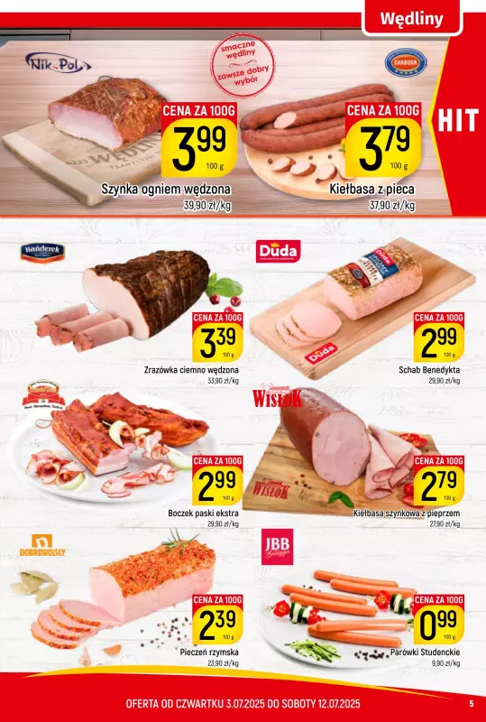 Delikatesy Piotruś Pan - gazetka promocyjna Gazetka od czwartku 03.07 do soboty 12.07 - strona 5