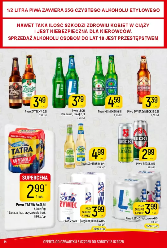 Delikatesy Piotruś Pan - gazetka promocyjna Gazetka od czwartku 03.07 do soboty 12.07 - strona 24
