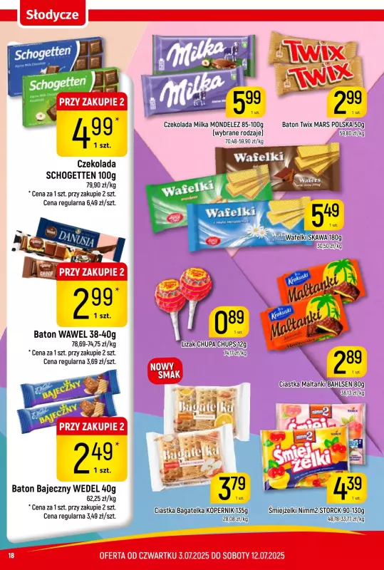 Delikatesy Piotruś Pan - gazetka promocyjna Gazetka od czwartku 03.07 do soboty 12.07 - strona 18