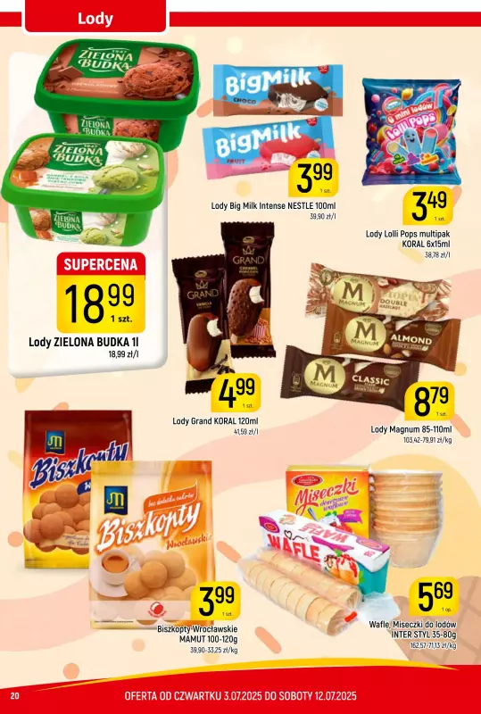 Delikatesy Piotruś Pan - gazetka promocyjna Gazetka od czwartku 03.07 do soboty 12.07 - strona 20