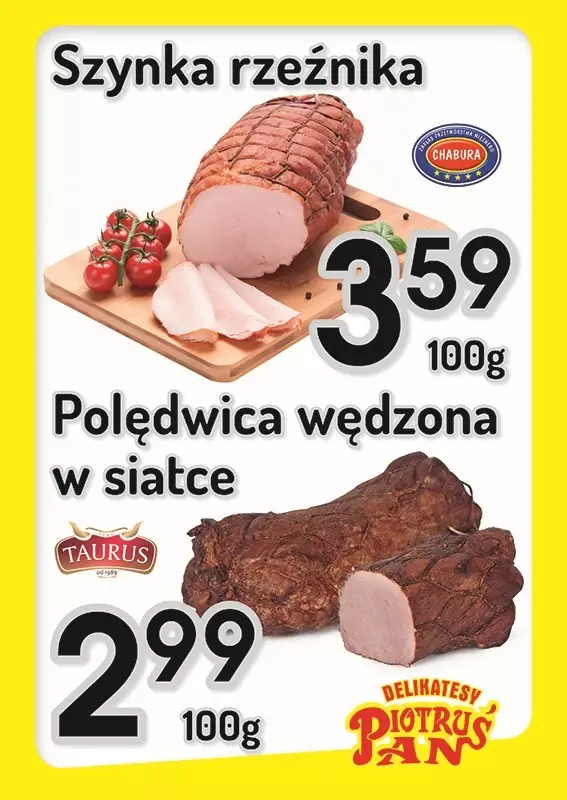 Delikatesy Piotruś Pan - gazetka promocyjna Plakaty promocyjne od poniedziałku 14.07 do środy 16.07
