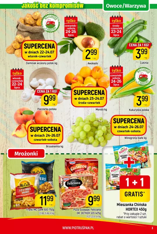 Delikatesy Piotruś Pan - gazetka promocyjna Gazetka od czwartku 17.07 do soboty 26.07 - strona 3