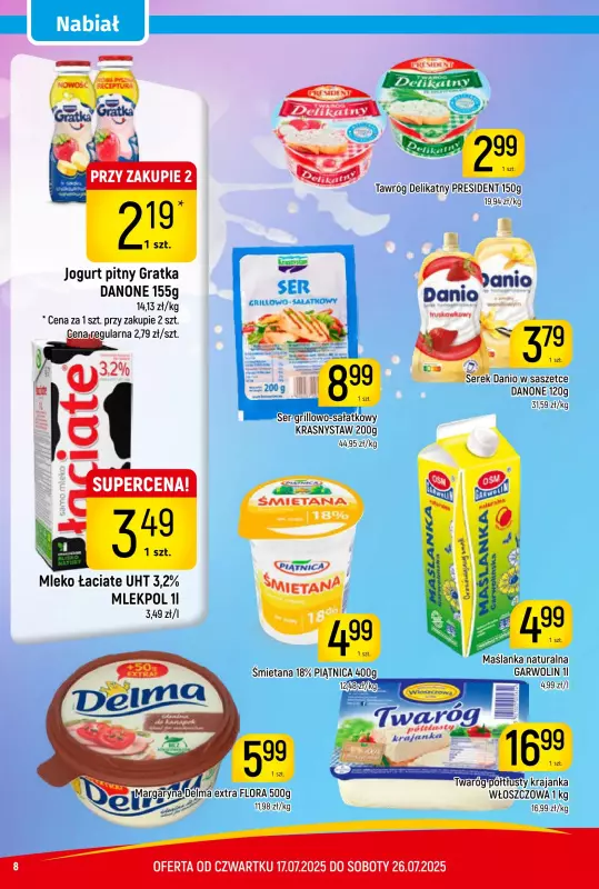 Delikatesy Piotruś Pan - gazetka promocyjna Gazetka od czwartku 17.07 do soboty 26.07 - strona 8