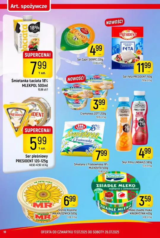 Delikatesy Piotruś Pan - gazetka promocyjna Gazetka od czwartku 17.07 do soboty 26.07 - strona 10