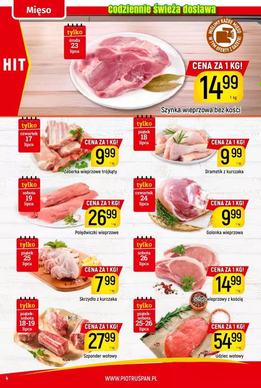 Delikatesy Piotruś Pan - gazetka promocyjna Gazetka od czwartku 17.07 do soboty 26.07 - strona 4