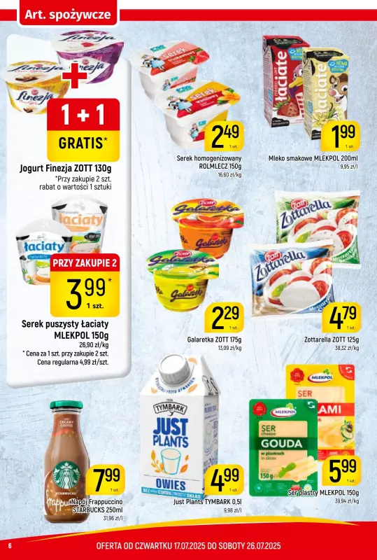 Delikatesy Piotruś Pan - gazetka promocyjna Gazetka od czwartku 17.07 do soboty 26.07 - strona 6