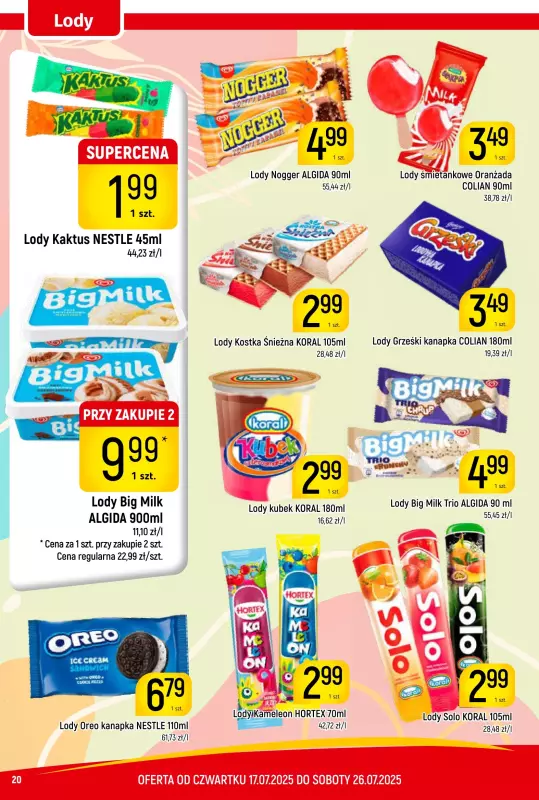 Delikatesy Piotruś Pan - gazetka promocyjna Gazetka od czwartku 17.07 do soboty 26.07 - strona 20