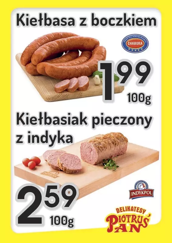Delikatesy Piotruś Pan - gazetka promocyjna Plakaty promocyjne od środy 13.08 do środy 20.08