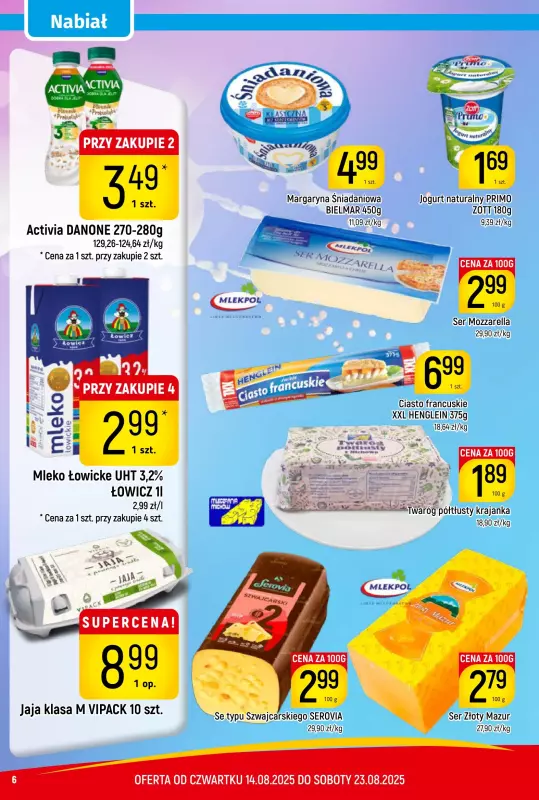 Delikatesy Piotruś Pan - gazetka promocyjna Gazetka od czwartku 14.08 do soboty 23.08 - strona 6