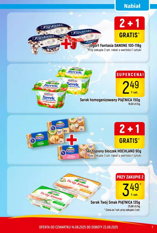 Delikatesy Piotruś Pan - gazetka promocyjna Gazetka od czwartku 14.08 do soboty 23.08 - strona 7