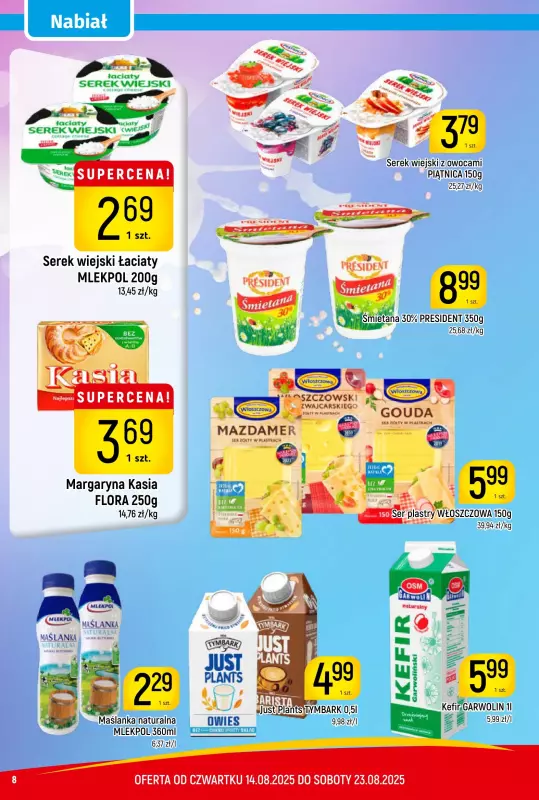 Delikatesy Piotruś Pan - gazetka promocyjna Gazetka od czwartku 14.08 do soboty 23.08 - strona 8