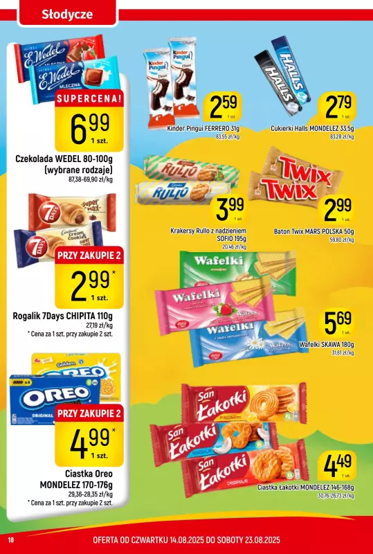 Delikatesy Piotruś Pan - gazetka promocyjna Gazetka od czwartku 14.08 do soboty 23.08 - strona 18