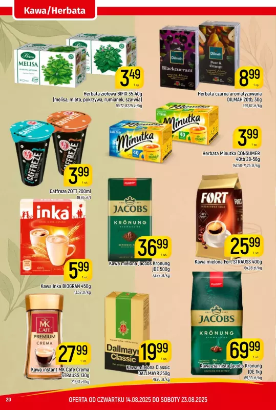 Delikatesy Piotruś Pan - gazetka promocyjna Gazetka od czwartku 14.08 do soboty 23.08 - strona 20