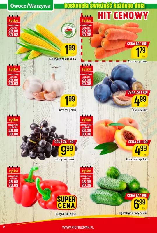 Delikatesy Piotruś Pan - gazetka promocyjna Gazetka od czwartku 28.08 do soboty 06.09 - strona 2