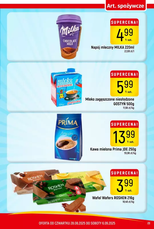 Delikatesy Piotruś Pan - gazetka promocyjna Gazetka od czwartku 28.08 do soboty 06.09 - strona 23