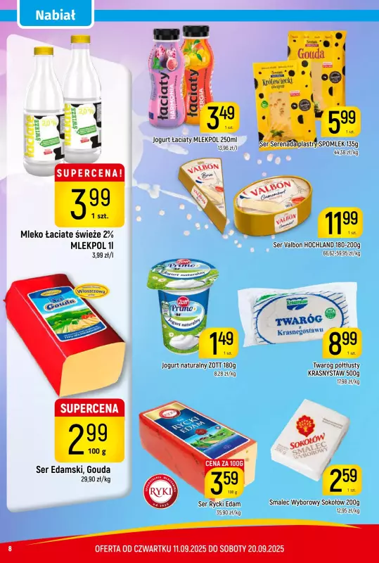 Delikatesy Piotruś Pan - gazetka promocyjna Gazetka od czwartku 11.09 do soboty 20.09 - strona 8
