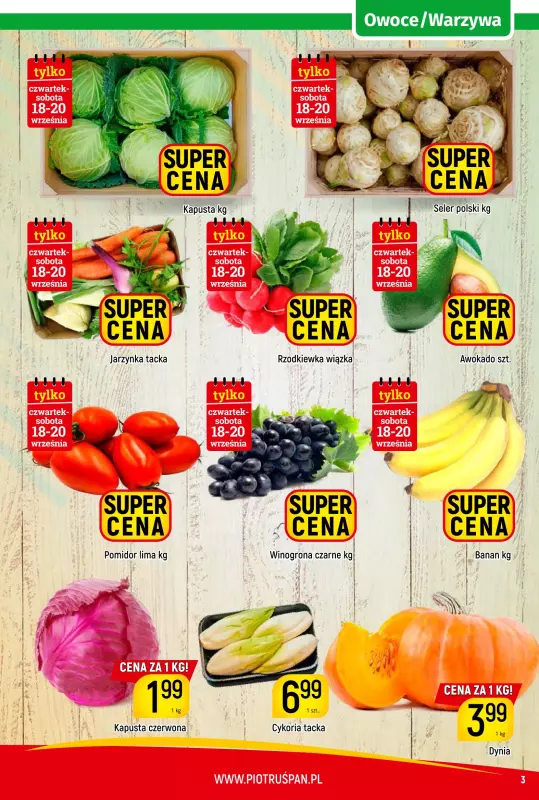 Delikatesy Piotruś Pan - gazetka promocyjna Gazetka od czwartku 11.09 do soboty 20.09 - strona 3