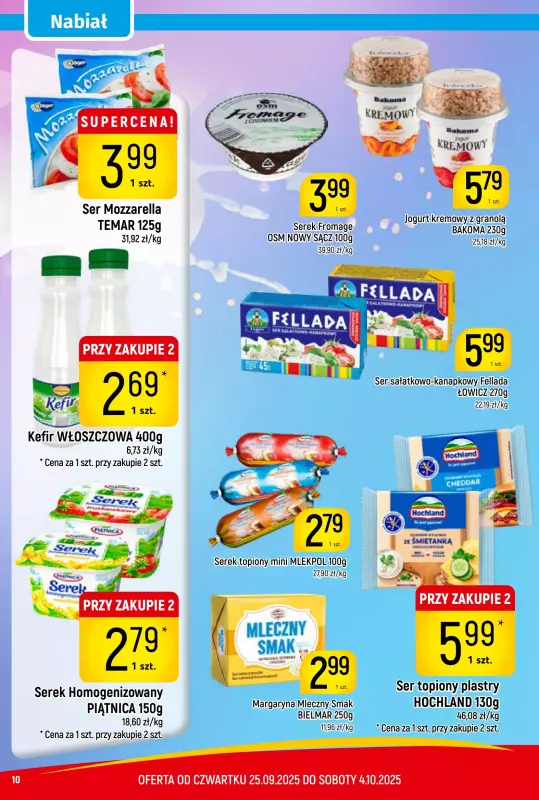 Delikatesy Piotruś Pan - gazetka promocyjna Gazetka od czwartku 25.09 do soboty 04.10 - strona 10
