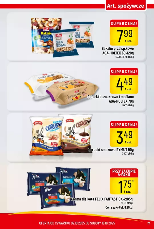 Delikatesy Piotruś Pan - gazetka promocyjna Gazetka od czwartku 09.10 do soboty 18.10 - strona 23