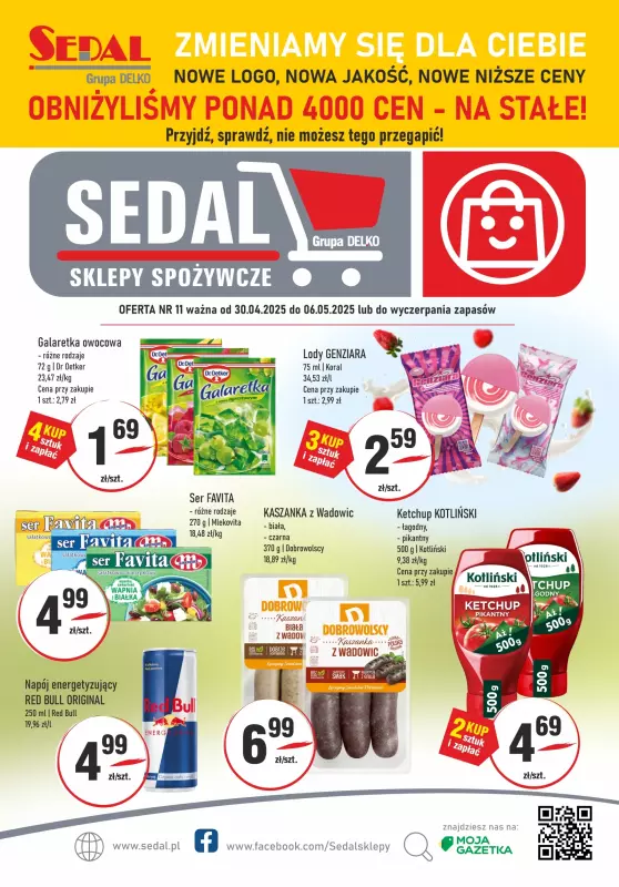Sedal - gazetka promocyjna Gazetka od środy 30.04 do wtorku 06.05