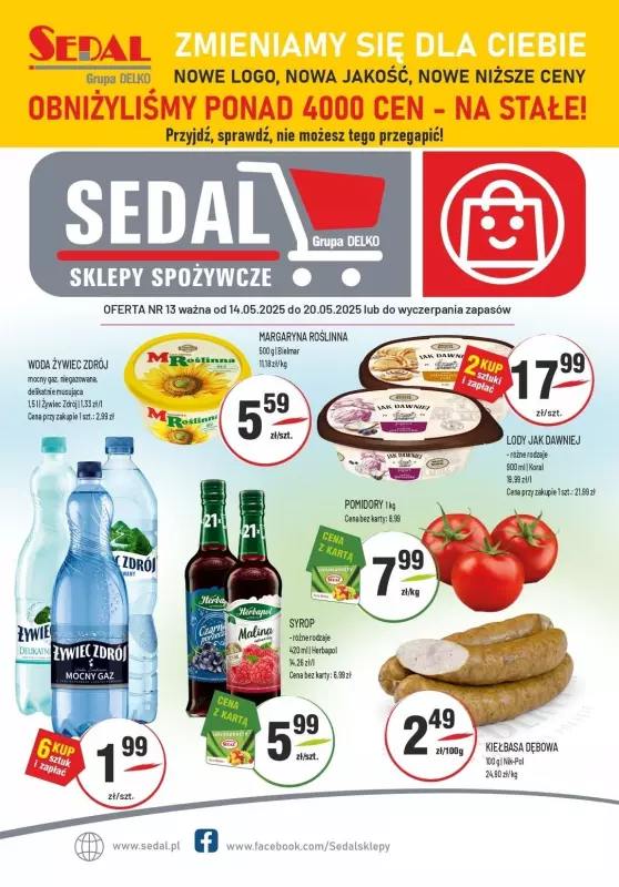 Sedal - gazetka promocyjna Gazetka od środy 14.05 do wtorku 20.05