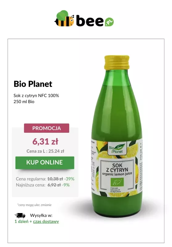 Bee.pl - gazetka promocyjna Zdrowe produkty w HITOWYCH cenach! od środy 23.04 do środy 30.04 - strona 4