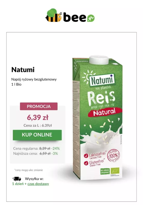 Bee.pl - gazetka promocyjna Zdrowe produkty w HITOWYCH cenach! od środy 23.04 do środy 30.04 - strona 3
