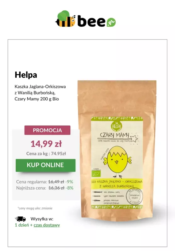 Bee.pl - gazetka promocyjna Kaszki dla dzieci w SUPER cenach!   - strona 2