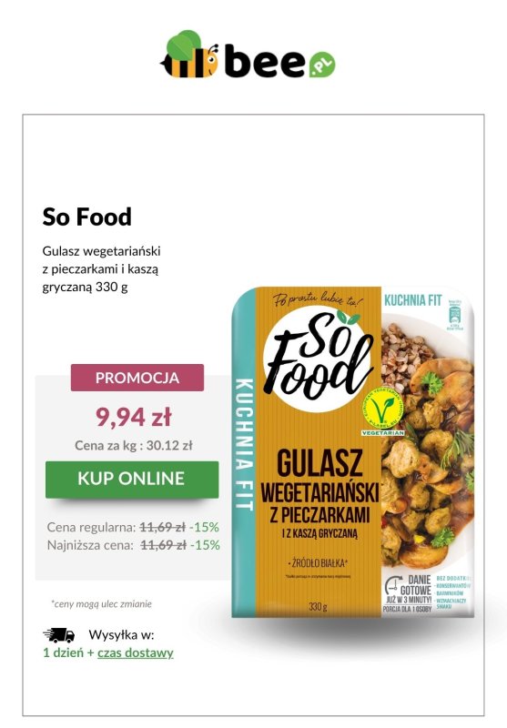 Bee.pl - gazetka promocyjna Superceny na gotowe dania! od poniedziałku 05.05 do niedzieli 11.05 - strona 5