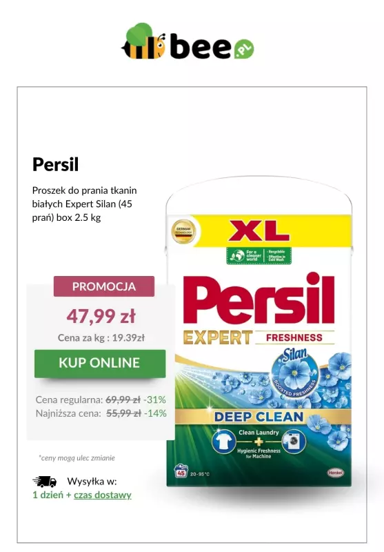 Bee.pl - gazetka promocyjna SUPER promocje na produkty do prania od czwartku 15.05 do środy 21.05 - strona 2
