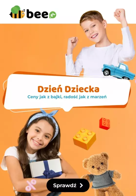 Bee.pl - gazetka promocyjna Prezenty na Dzień Dziecka od poniedziałku 19.05 do poniedziałku 26.05