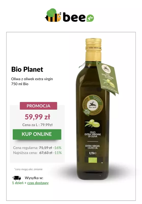 Bee.pl - gazetka promocyjna Oleje i oliwy w SUPER cenach! od czwartku 22.05 do środy 28.05 - strona 3