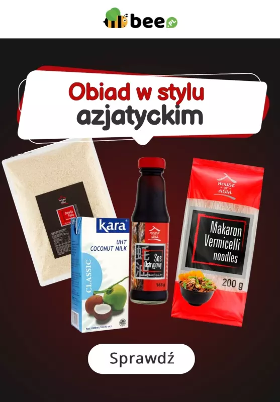 Bee.pl - gazetka promocyjna Produkty na pyszne dania kuchni azjatyckiej od poniedziałku 26.05 do niedzieli 01.06