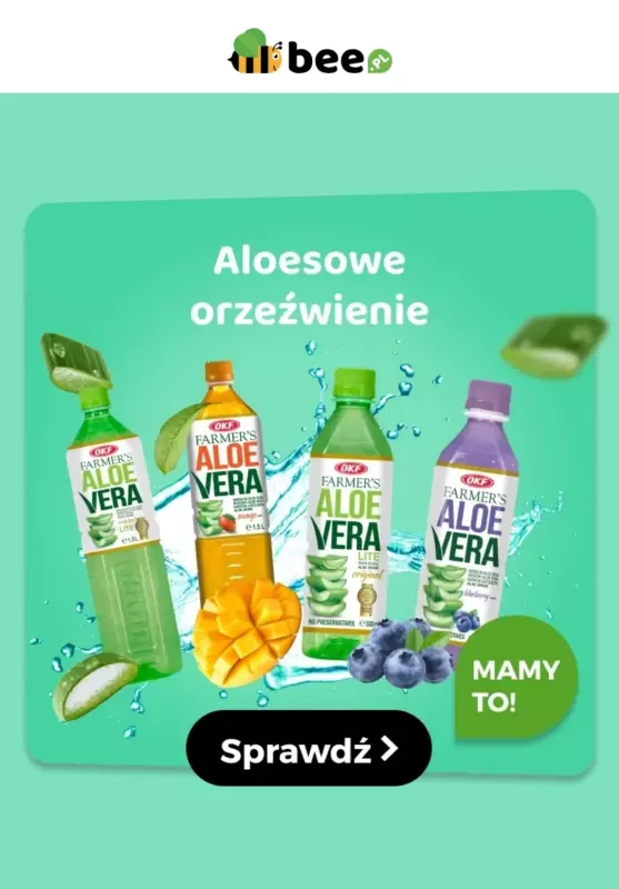 Bee.pl - gazetka promocyjna Aloesowe orzeźwienie od środy 04.06 do wtorku 10.06