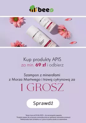 Bee.pl - gazetka promocyjna Złap szampon Apis za 1 gr! od wtorku 10.06 