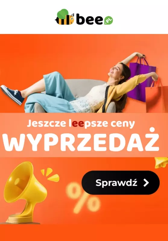 Bee.pl - gazetka promocyjna Jeszcze lepsze ceny - WYPRZEDAŻ od czwartku 12.06 do środy 18.06