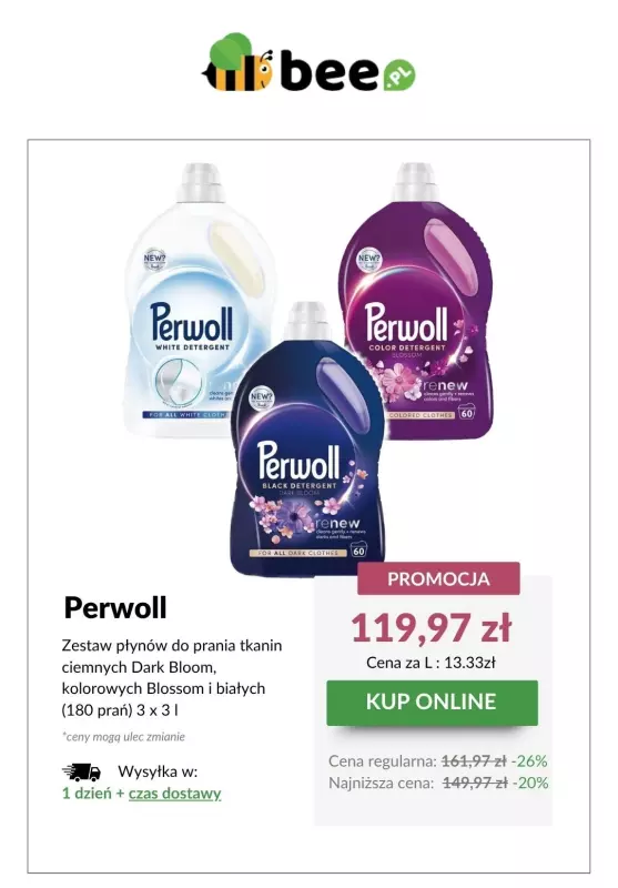 Bee.pl - gazetka promocyjna Do -22% płyny do prania Perwoll   - strona 2