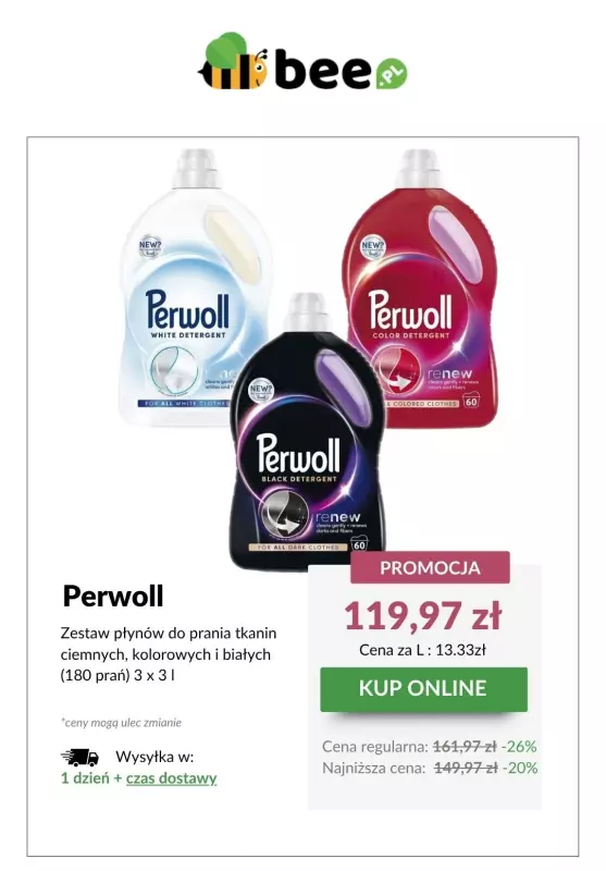 Bee.pl - gazetka promocyjna Do -22% płyny do prania Perwoll   - strona 3