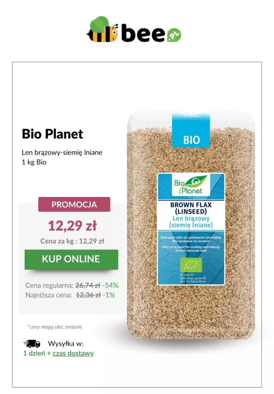 Bee.pl - gazetka promocyjna Zdrowe produkty w HITOWYCH cenach!   - strona 3