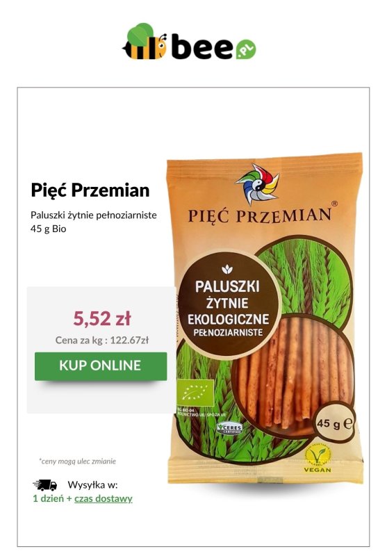 Bee.pl - gazetka promocyjna Zdrowe przekąski od poniedziałku 30.06 do niedzieli 06.07 - strona 5