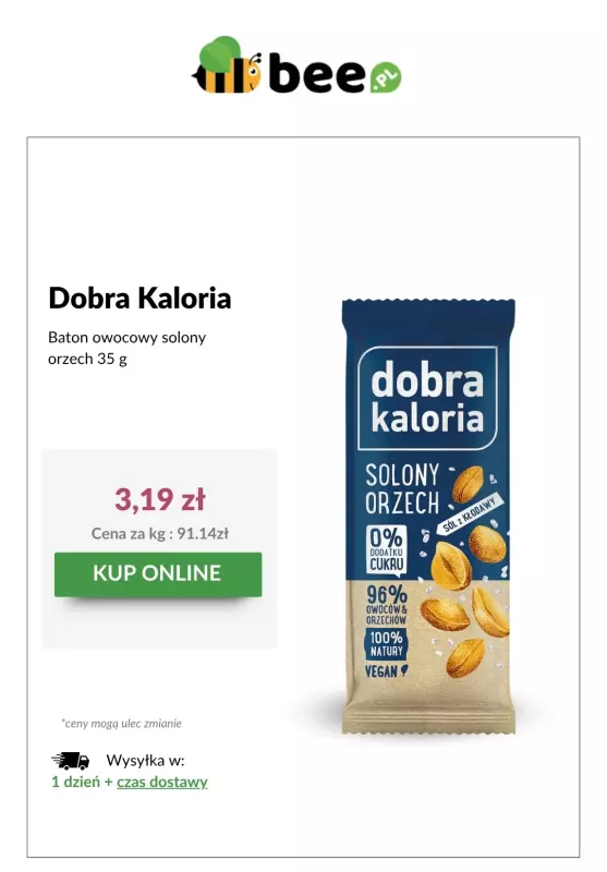 Bee.pl - gazetka promocyjna Zdrowe przekąski od poniedziałku 30.06 do niedzieli 06.07 - strona 10